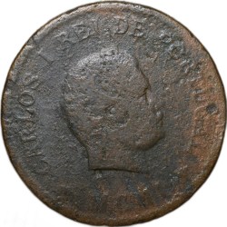 Copper 1/2 Tanga of Carlos I of INDO-PORTUGAL Dated AD 1901 Scarce