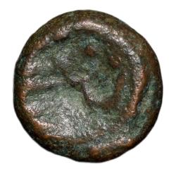 Alternative view of Copper Coin of Nawabs of Arcot(18th Cen. AD) with Garuda standing facing