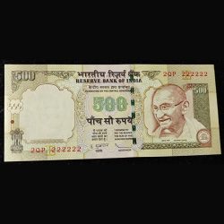 222222 Gem unc Old ishu 500 Ruppes Subbarao(E insert) 2012 Rare Note