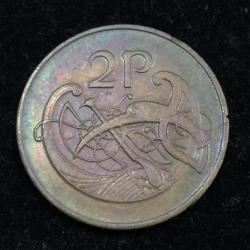 Ireland 2 Pence 1982 non-magnetic rare Coin Lowest price #L-390