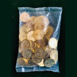 Rs 5 Gov Of India Issue Jamshedji Tata Mumbai Mint RBI Seal 100 Coin Pouch Commemorative Issue