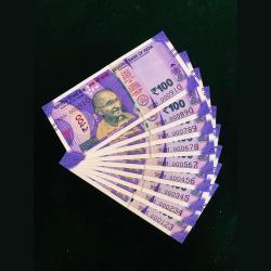 Rs 100 India Banknote Fancy Numbers Set 000123 to 000910 Gem Unc Latest Issue