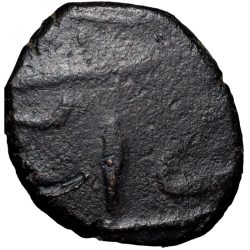 Alternative view of Copper 1/2 Paisa of Sunth State(17th - 18th Cen. AD) with standing Sword Very Rare