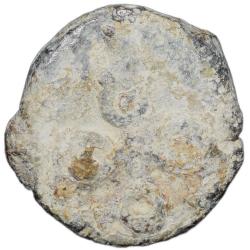 Alternative view of Lead Coin of Pre-Satavahana (2nd Cen. BC) from Nashik Region Bull/Ujjaini
