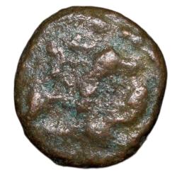 Copper Coin of Polygars of Trichy (17th - 18th Cen. AD) with Gandbherunda/Peocock