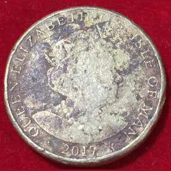 Alternative view of 2017 Isle of Man 1 Pound - Elizabeth II 5th portrait Rare Coin #B144