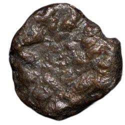 Alternative view of Inscribed Cast Copper Coin of City-State Kausambi (2nd Cen. BC) Rare