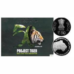 Rs 50 Latest issue Tiger Project UNC COIN 2023 Issue Limited Series Latest Hyderabad Mint