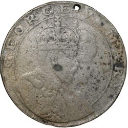 Copper-Nickel Token of George V & Marry 12th December 1911