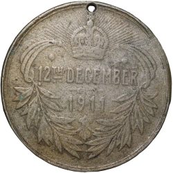 Alternative view of Copper-Nickel Token of George V & Marry 12th December 1911