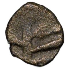 Copper-Alloy 2 Mashaka of Magh Dynasty (3rd Cen. AD) from Kausambhi Fractional Rare