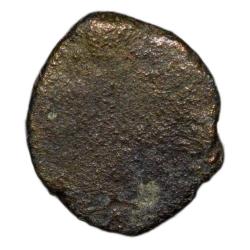 Alternative view of Copper-Alloy 2 Mashaka of Magh Dynasty (3rd Cen. AD) from Kausambhi Fractional Rare