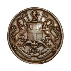 Alternative view of British India 1/12 ANNA "EAST INDIA COMPANY" **RARE** High Collectable Grade.