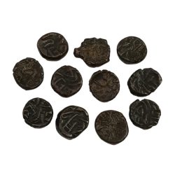 Alternative view of Ancient NAGA Coinage ANIMAL Portraits "Small Size" Lot of 5 Coins High Grades.