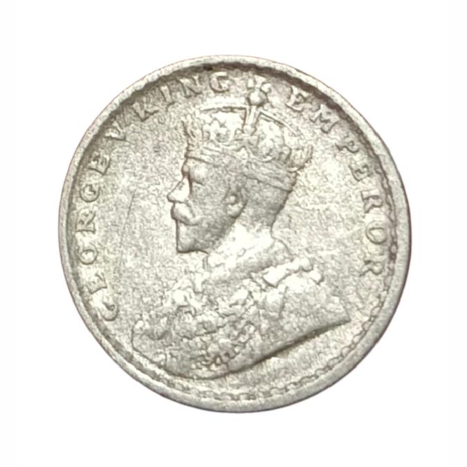 British India Silver 2 ANNAS Year 1912 King GEORGE-V Collectable Grade. - Image 2