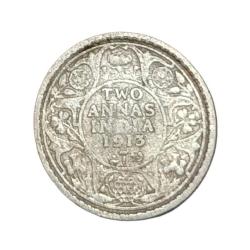 British India Silver 2 ANNAS Year 1913 King GEORGE-V Collectable Grade.