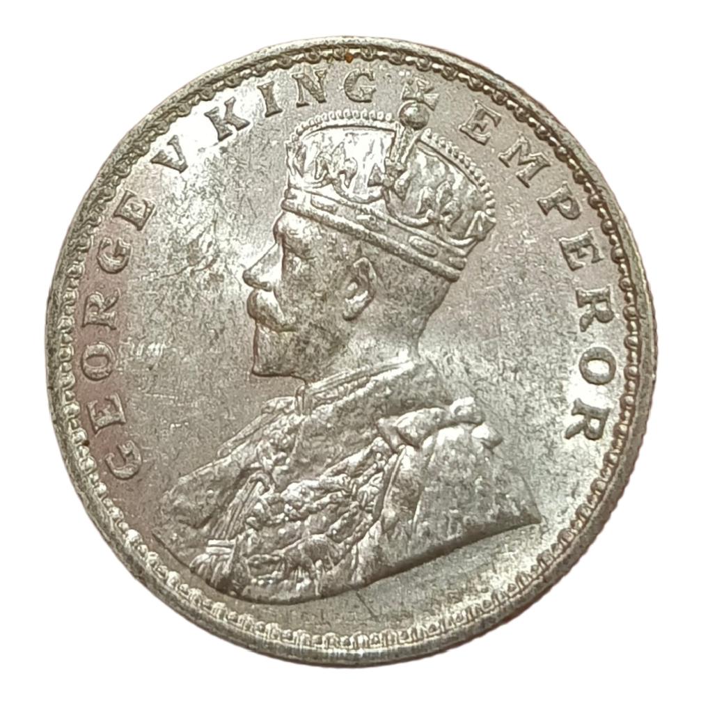 British India Silver Rupee Year 1920 King GEORGE-V Top BUNC Grade. - Image 2