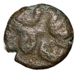 Copper Coin of Madurai Nayakas(17th - 18th AD) with Sun & Moon/Sri Vira
