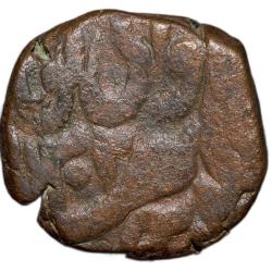 Copper Paisa of Muhammad Ibrahim Ali Khan (AD 1868-1930) KM Y16 Scarce