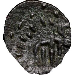 Potin Fractional Unit of Satavahan Dynasty (1st Cen. BC) from Banavasi Region with Elephant Rare