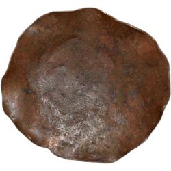 Copper Tribal Coin from Nepal Region of Saucer/Cup Shaped 18th Cen. AD Rare