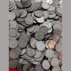 Alternative view of British india 1/4 ruppes 1946+1947 mix dates (10 pcs lott)