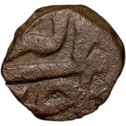Copper 1/4 Dam of Akbar(AD 1556-1605) Hastam Hissa Type ilahi Khurdad Rare