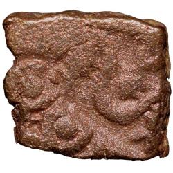 Copper Punch-Marked of Damabhadra(2nd Cen. BC) of Bhadra/Mitra Dynasty Fractional Denomination