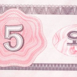 Alternative view of 5 Chon of North Korea (AD 1988) Socialist Visitor Issue