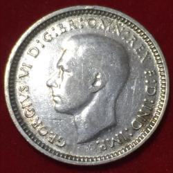 Alternative view of 1948 Australia 3 Pence - George VI Silver Rare Coin #M2