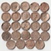 Extremely Rare 24 Coins Set of 20 Pence Different Dates Copper-Nickel Coins of Elizabeth II United Kingdom, British Overseas Territories and Crown Dependencies