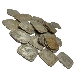 Alternative view of 30 Coins Lot of 2 Annas Different & Same Date George V British India Copper Nickel Coin #NH1180