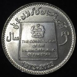 2023 Pakistan 50 Rupees Golden Jubilee of the 1973 Constitution Commemorative issue Coin #Z45