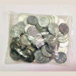 Alternative view of Rs 1 RBI Seal 100 Coin Pouch 2019 Mumbai Mint Top Luster Diamond Mark Definitive Issue