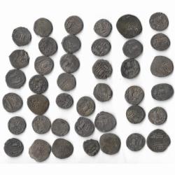 Alternative view of Coin Of The Gurjara Confederacy, On The Model Of The Sasanian Coinage Of Sindh Circa 570-712 Ce Western And Northwestern Regions Ancient Silver Coins Collection Quantity