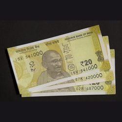 20 Rs Fancy Notes Saibaba Reverse 786 Note 3 Pcs Given unc Condition sku 59