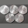 20 Paise Fisheries Scare Coin 1983 FAQ Hyderabad Mint Unc Luster Coin 5 Pcs Given 02