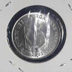 One Rs Rare Veer Durgadass 2003 Rare Coin Hyderabad Mint Bunc Condition