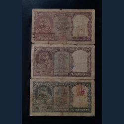 Alternative view of 2₹ 🐯 TIGER FACE NOTES 3 different signature & colors 1 H. V. R. LENGER 2 P. C.BHATTACHARYA. (Cof