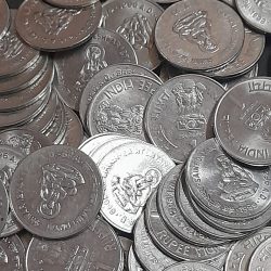 Alternative view of One Rs Scare Coin Saint Dnyaneshwar ji 1274 1296 FSS 70 Pcs Given