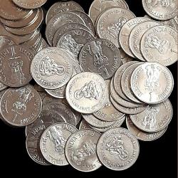 One Rs Scare Coin Saint Dnyaneshwar ji 1274 1296 FSS 70 Pcs Given
