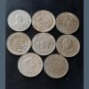 1 rupees 8 different portrait coin very beautiful coin and mix mint good condition as image The port