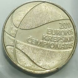 Alternative view of Lithuania Basket Ball Coin UNC