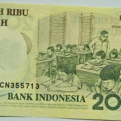 Alternative view of Ganesha God Note Indonesia 2000 Rupiah Gem UNC NOTE
