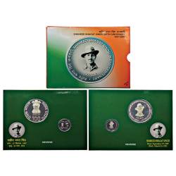 2007-PROOF Set-Shaheed Bhagat Singh Birth Centenary-Set of 2 Coins-Kolkata Mint