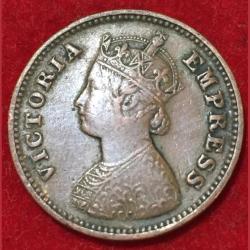 1898 India - British ½ Pice - Victoria Top Condition Rare Coin Lowest Price #N95