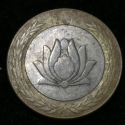 Iran 250 Rials bimetallic Rare Coin #D-19