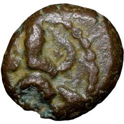 Copper Coin of Vijayaraghava Nayak (AD 1631-1673) of Thanjavur Nayakas with Lord Ganesha Very Rare