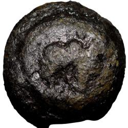 Arsenic Cast-Copper from Vidarbha Region (4th - 3rd Cen. BC) with Bull Seated Right/Elephant above A