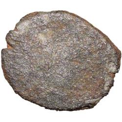 Alternative view of Silver Tara of Vijaynagar Kingdom (14th - 15th Cen. AD) of Devraya Period with Deer within dotted Ci